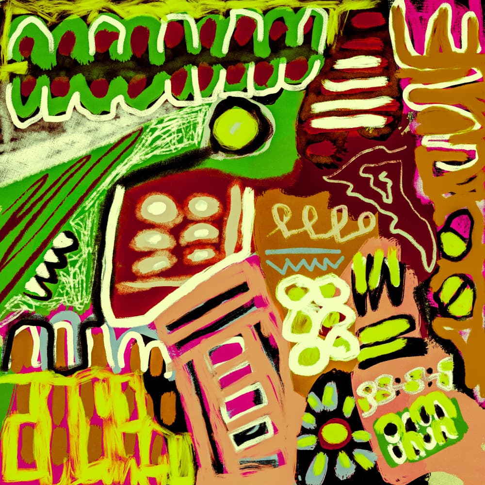 Vibrant Abstract Forms by Sharyn Bursic — canvas wall art