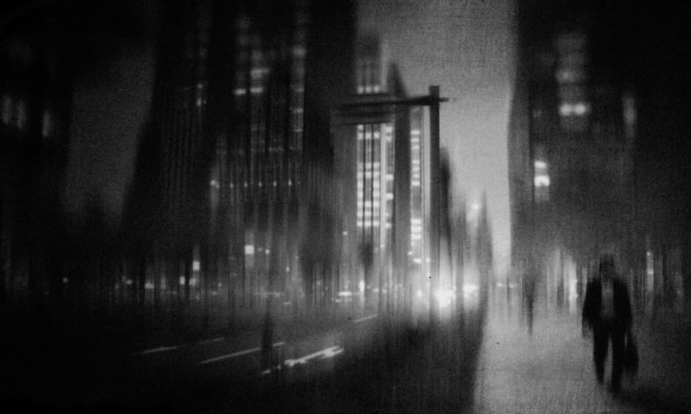 Urban Night Walk by Teruhiko Tsuchida — canvas wall art