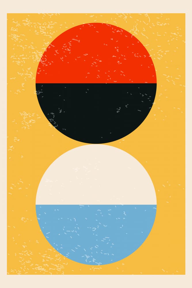 Abstract Geometric Circles by jay stanley — canvas wall art