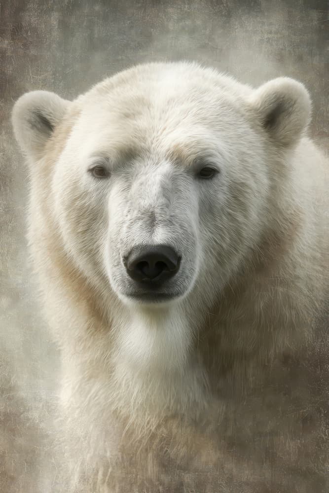 Serene Polar Bear by Rafal Kulik — canvas wall art