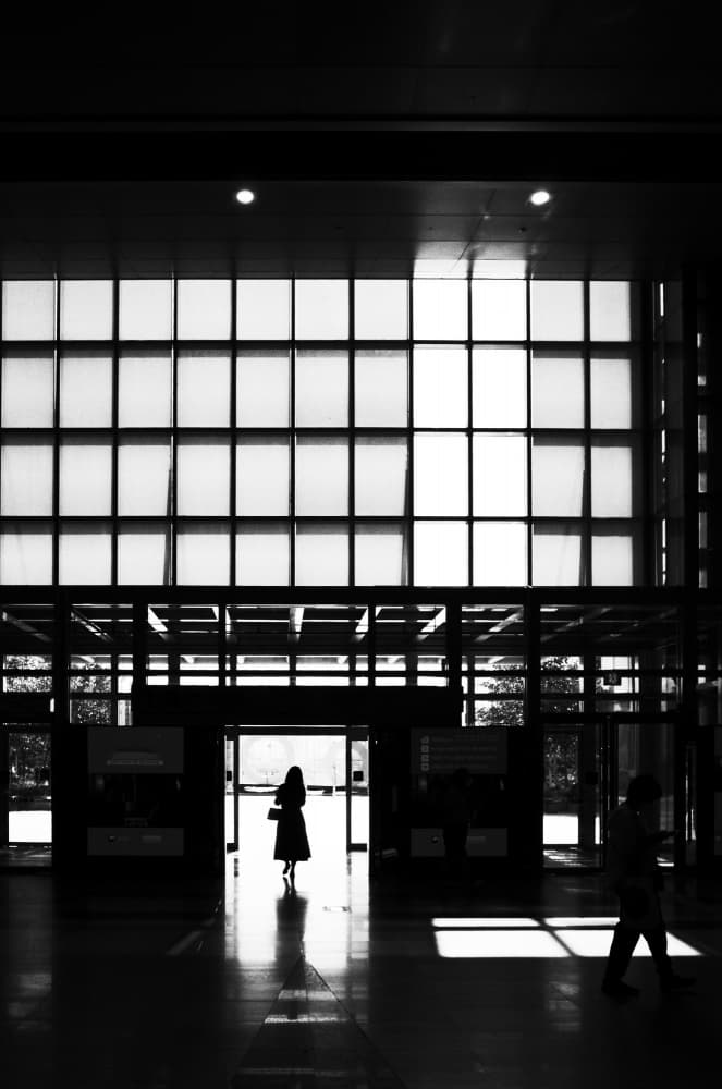 Modern Architecture Silhouette by Parole Kim — canvas wall art