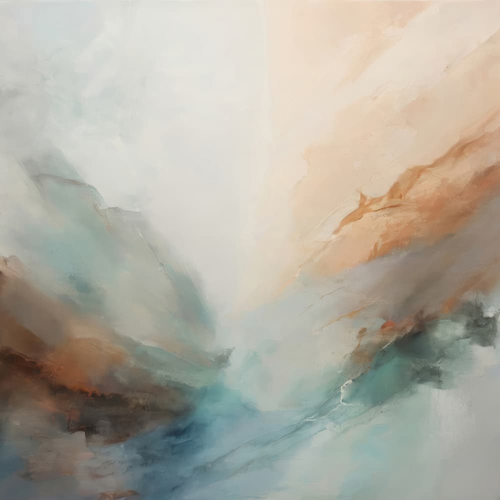 Calming Abstract Landscape by Alpenglow Workshop — canvas wall art