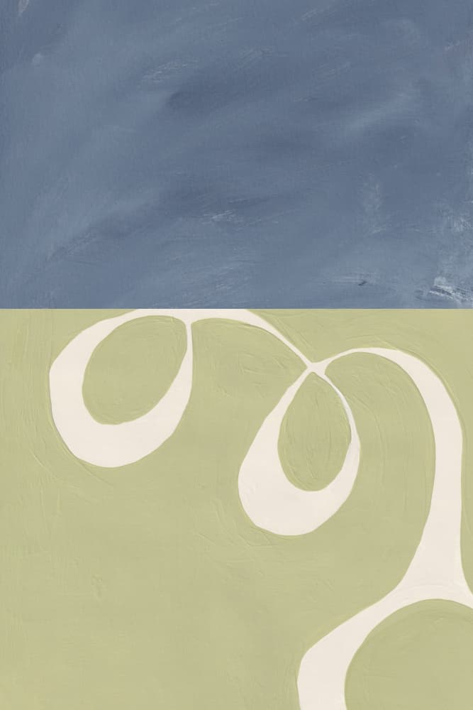 Abstract Flowing Loops by Bronwyn Baker — canvas wall art