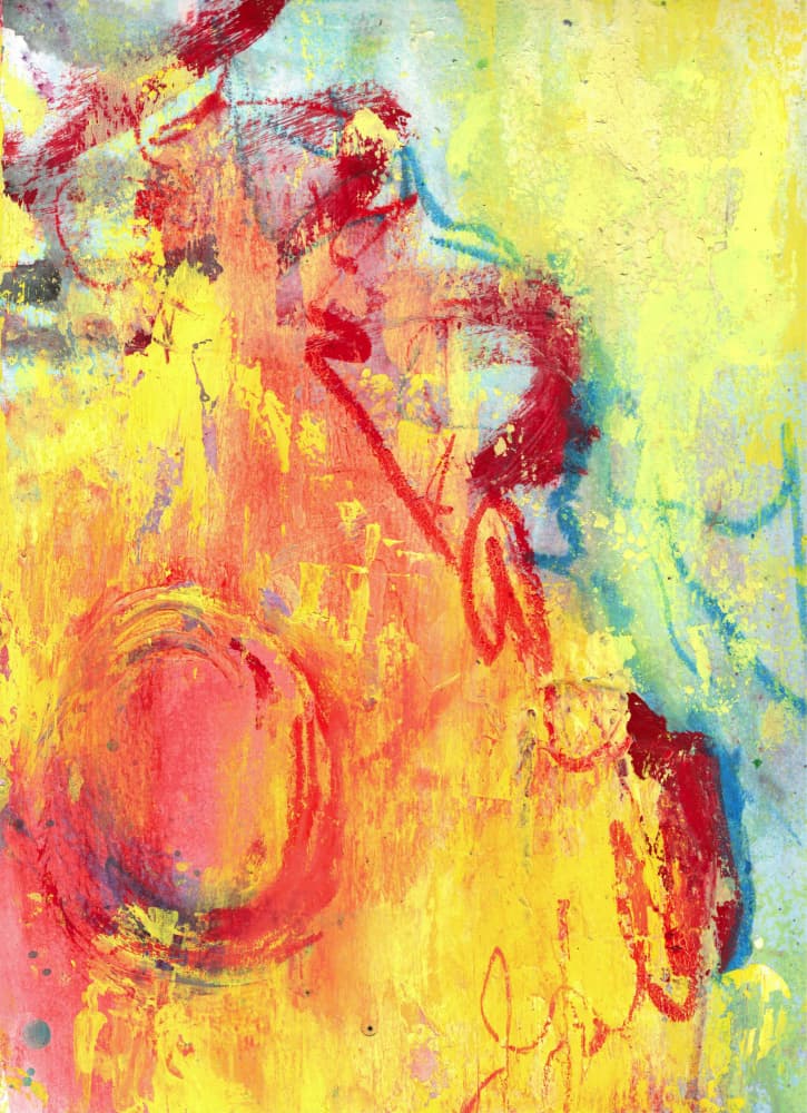 Vibrant Abstract Energy by Deb Chaney — canvas wall art