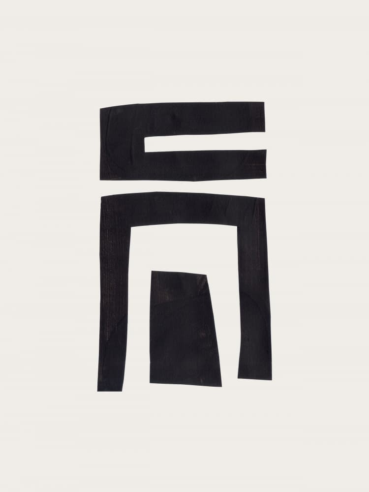 Abstract Black Forms by Ejaaz Haniff — canvas wall art