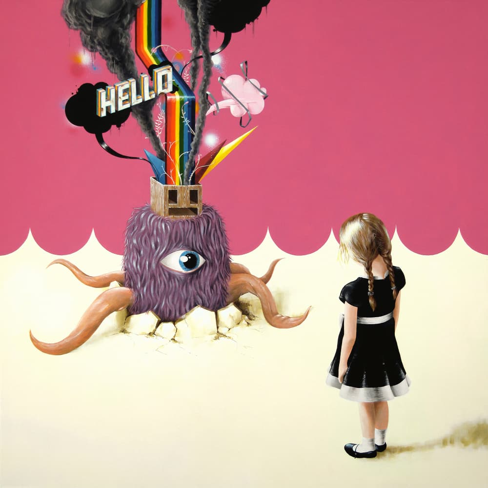 Girl Meets Monster by Famous When Dead — canvas wall art