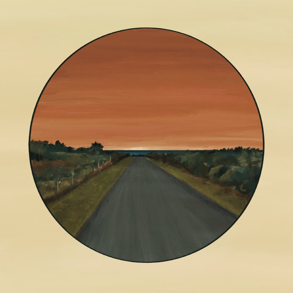 Coastal Road Sunset by Philippine Bouchez — canvas wall art