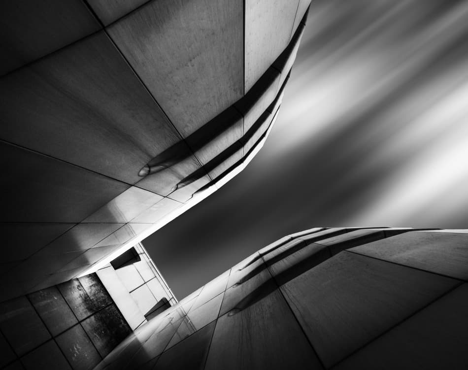 Dynamic Architectural Sky by Tomasz Buczkowski ( Tomush ) — canvas wall art