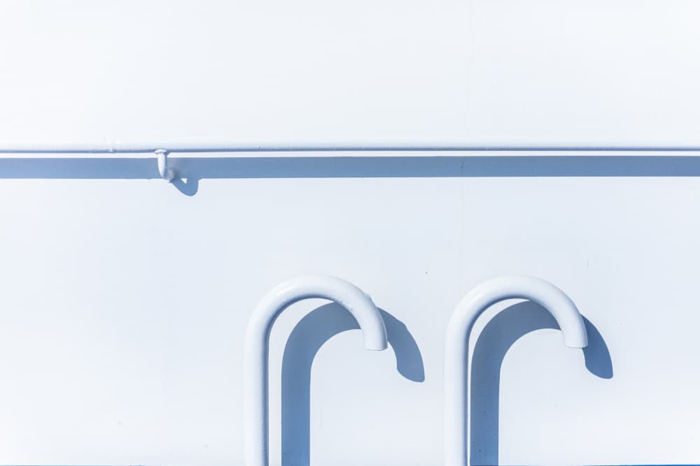 White Pipes and Shadows by Sasaki Makoto — canvas wall art