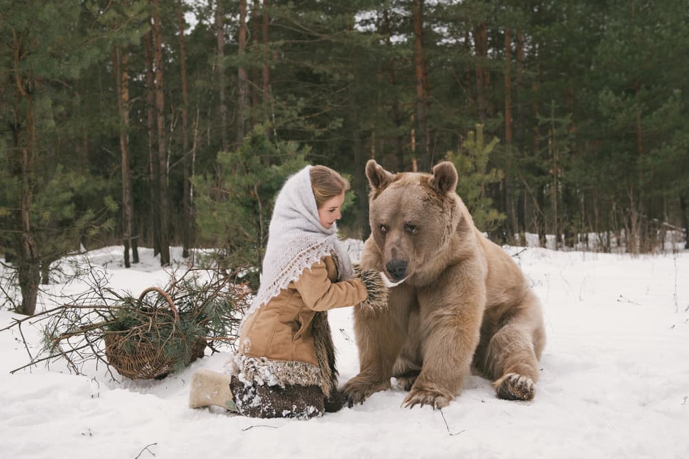 Fairytale Forest Friends by Olga Barantseva — canvas wall art