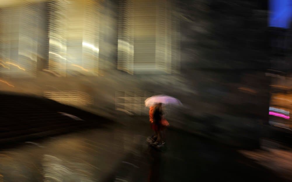 Urban Night Motion by Antonio Grambone — canvas wall art