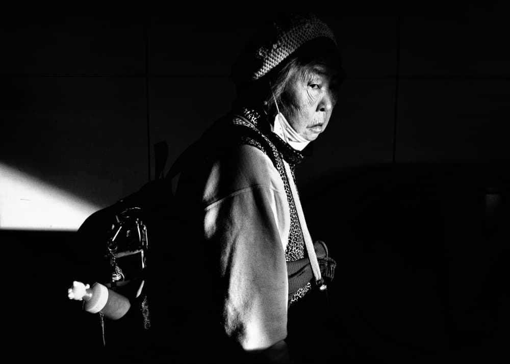 Woman in Dramatic Light by Shinji Isobe — canvas wall art