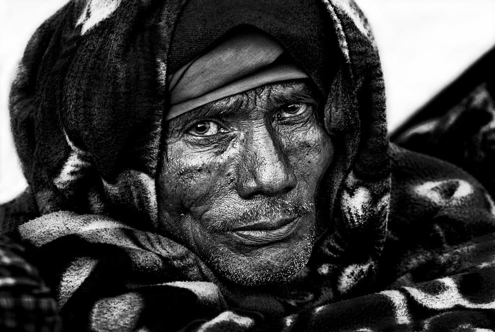 Old Man's Gaze by Joxe Inazio Kuesta Garmendia — canvas wall art