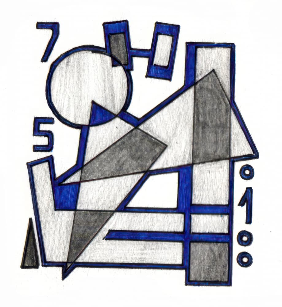 Abstraction Art Drawing Sketch 57 by Kulik — canvas wall art