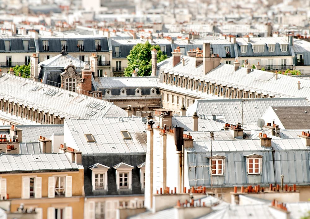 Classic Parisian Rooftops by Talitha McQueen — canvas wall art
