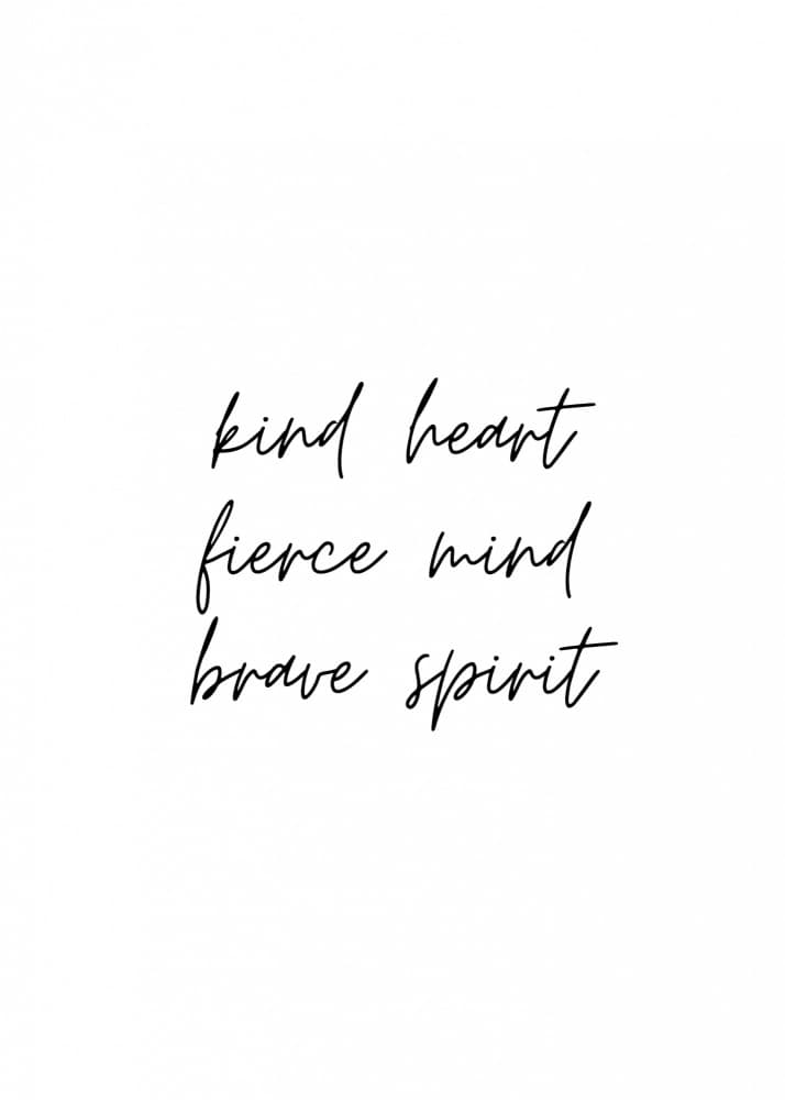 Kind Fierce Brave Spirit by Kristina N. - SoulArt Shop — canvas wall art