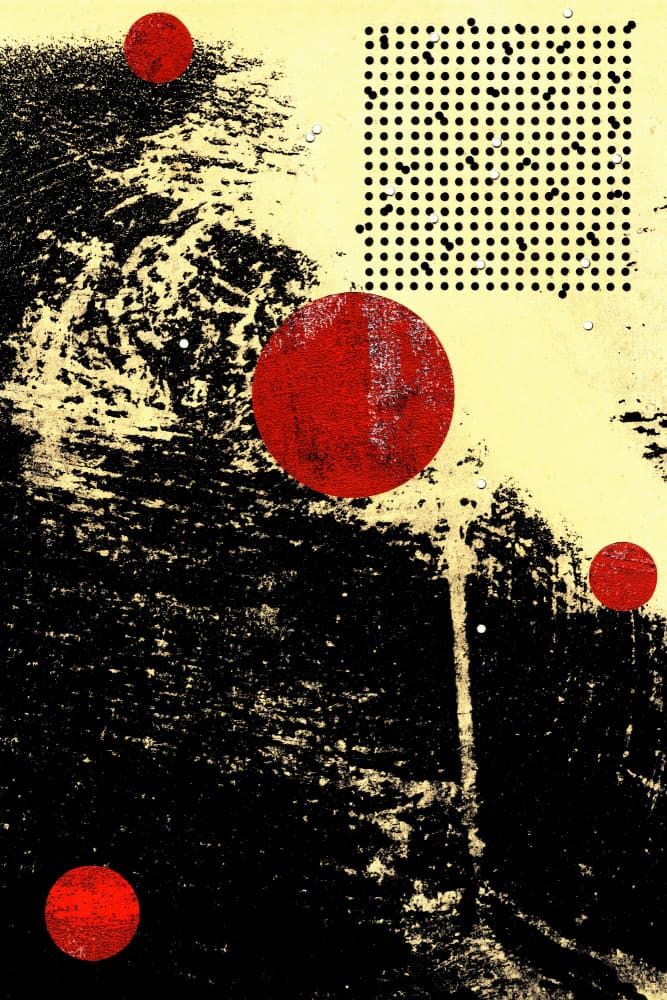 Bold Red Geometry by Petr Strnad — canvas wall art