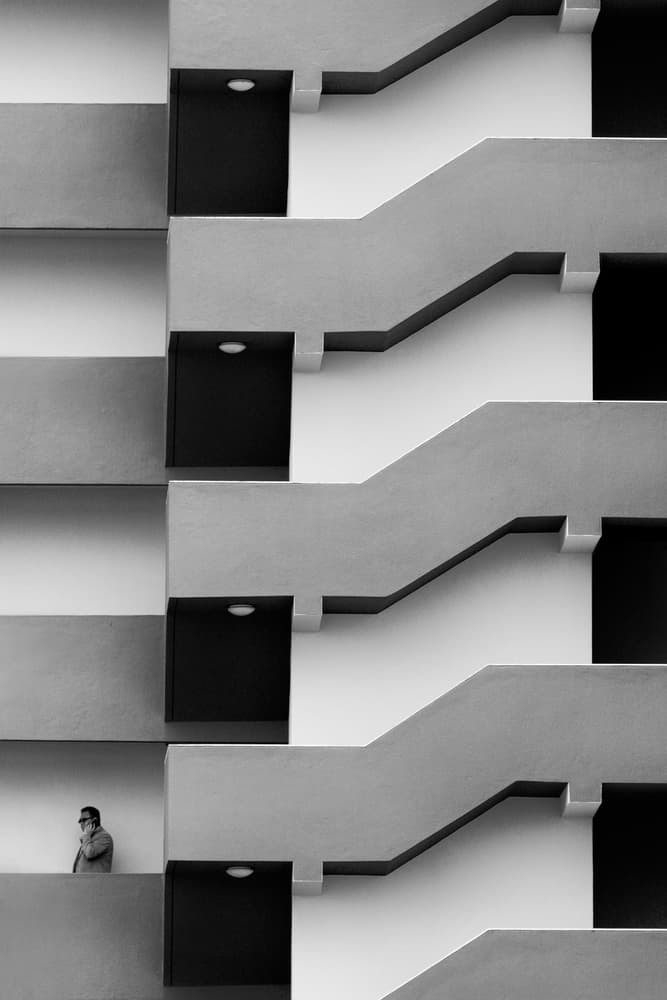 Geometric Building Solitude by Florentinus Joseph — canvas wall art