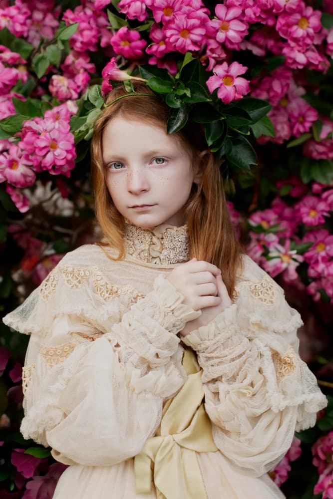 Dreamy Girl Pink Flowers by Tammy Swarek — canvas wall art