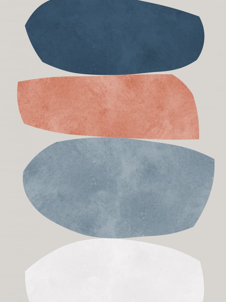 Balanced Abstract Forms by Vitor Costa — canvas wall art