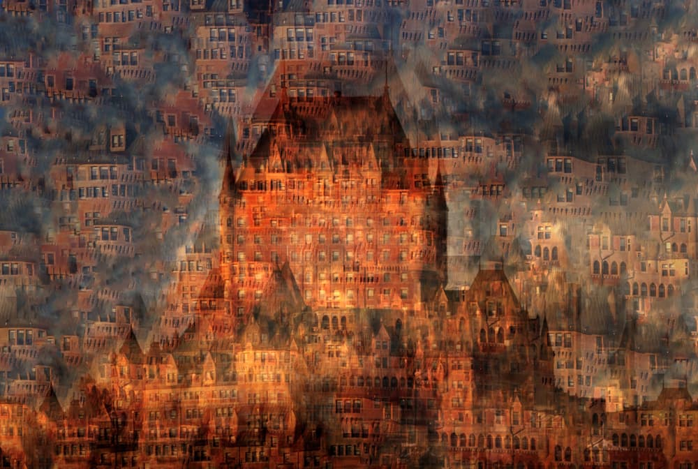 Warm Castle Cityscape by Hans-Wolfgang Hawerkamp — canvas wall art
