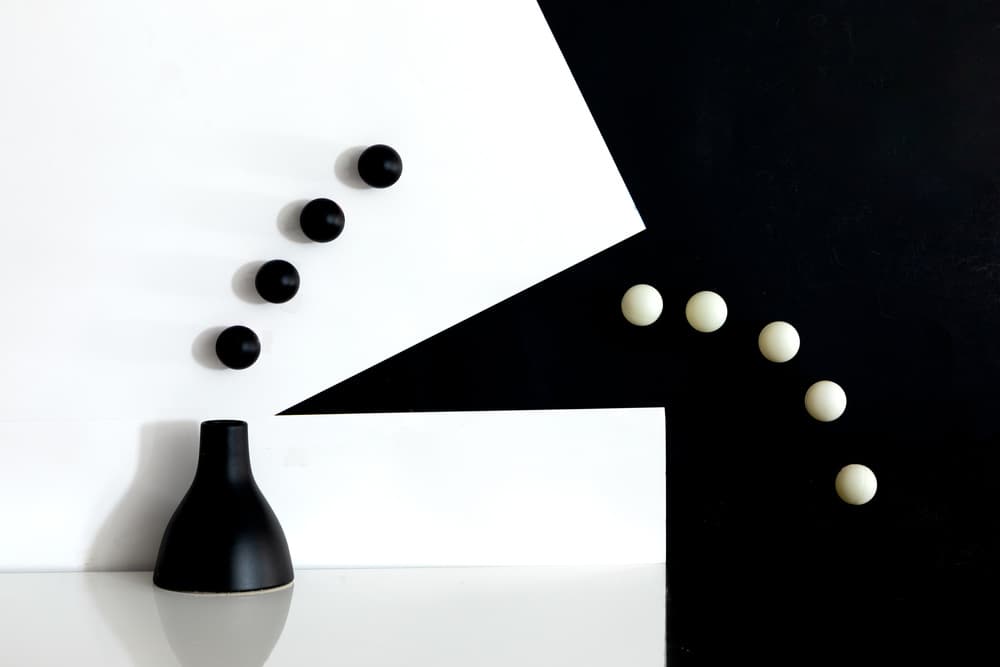 Dynamic Monochromatic Balance by Wendy Xu — canvas wall art