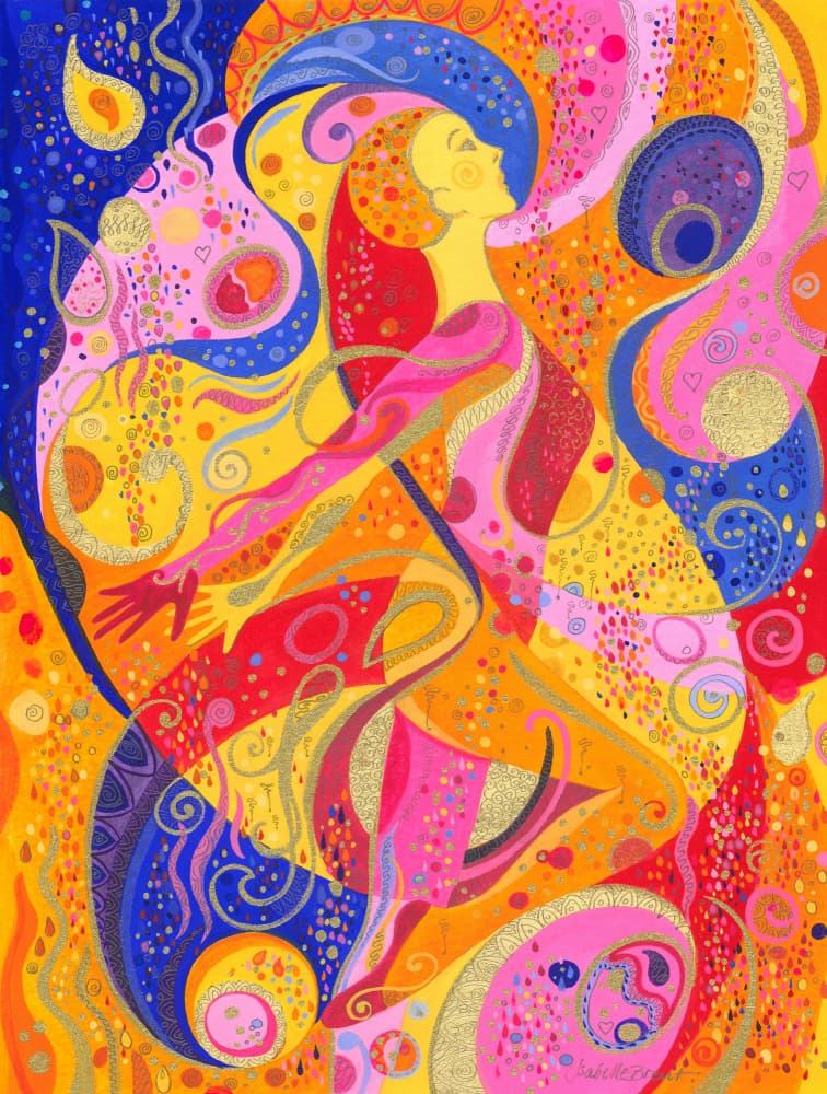 Whirling Colorscape by Isabelle Brent — canvas wall art