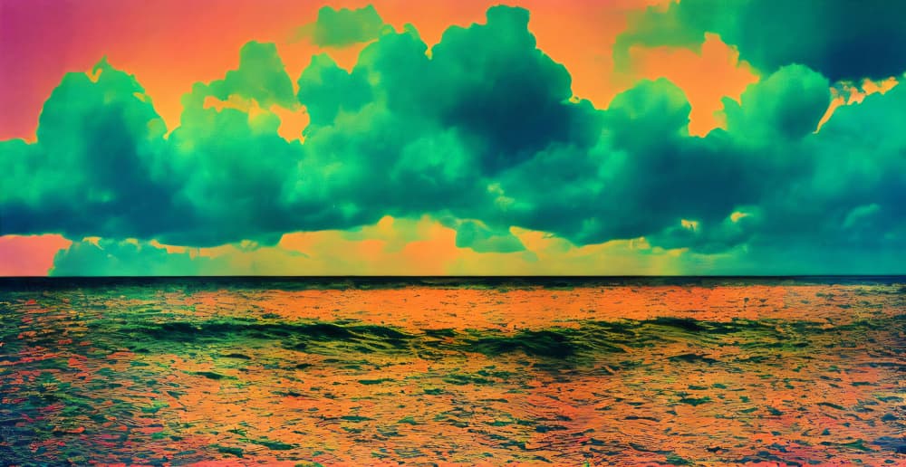 Vibrant Ocean Sky by Cicero Spin — canvas wall art