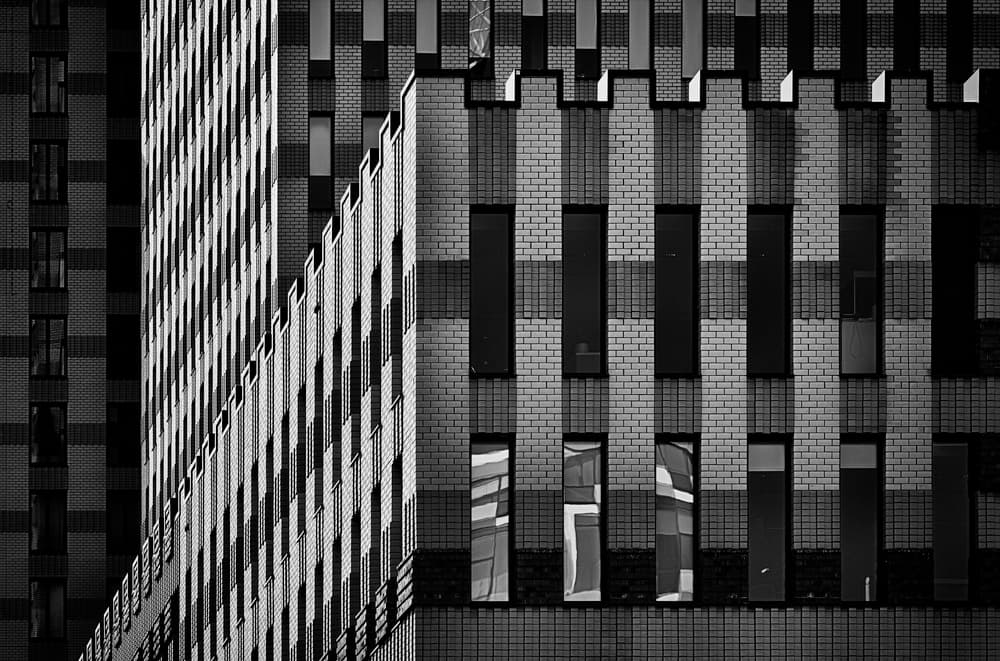 Modern City Geometry by Greetje van Son — canvas wall art