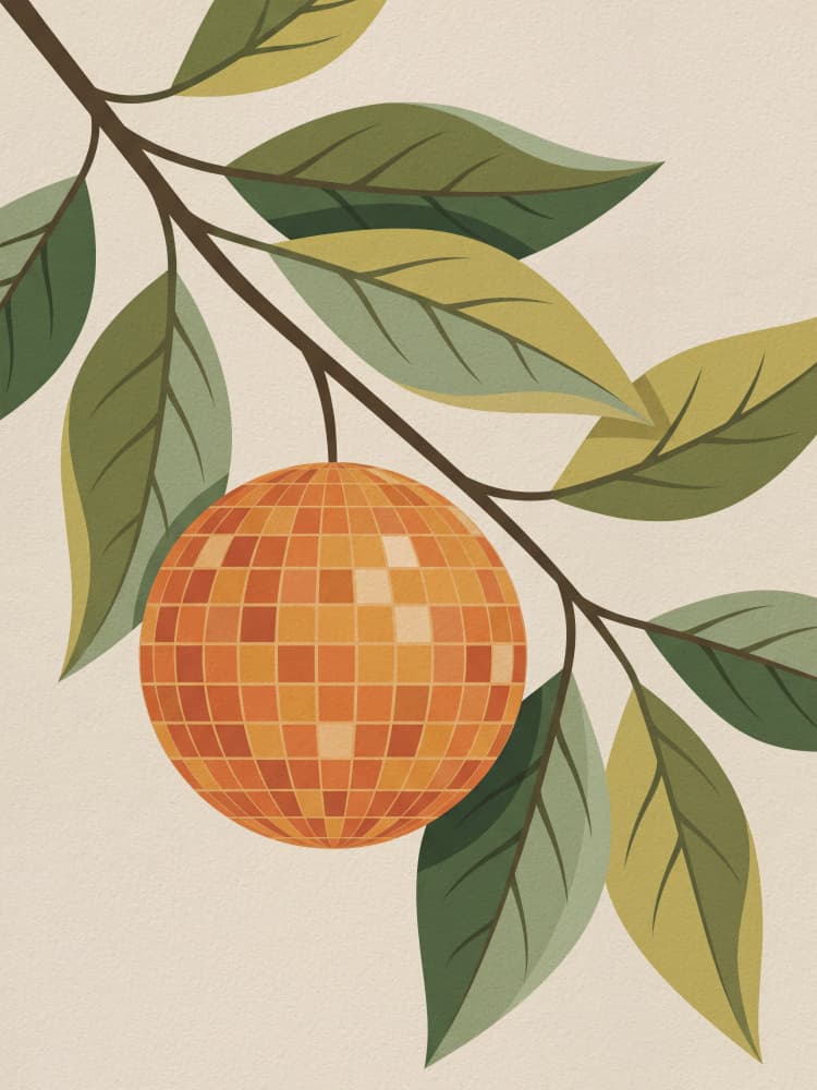 Botanical Disco Ball by Andreas Magnusson — canvas wall art