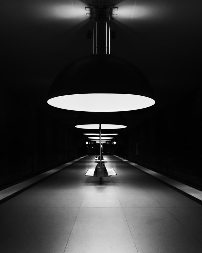 Subway Station Lights by Andy Dauer — canvas wall art