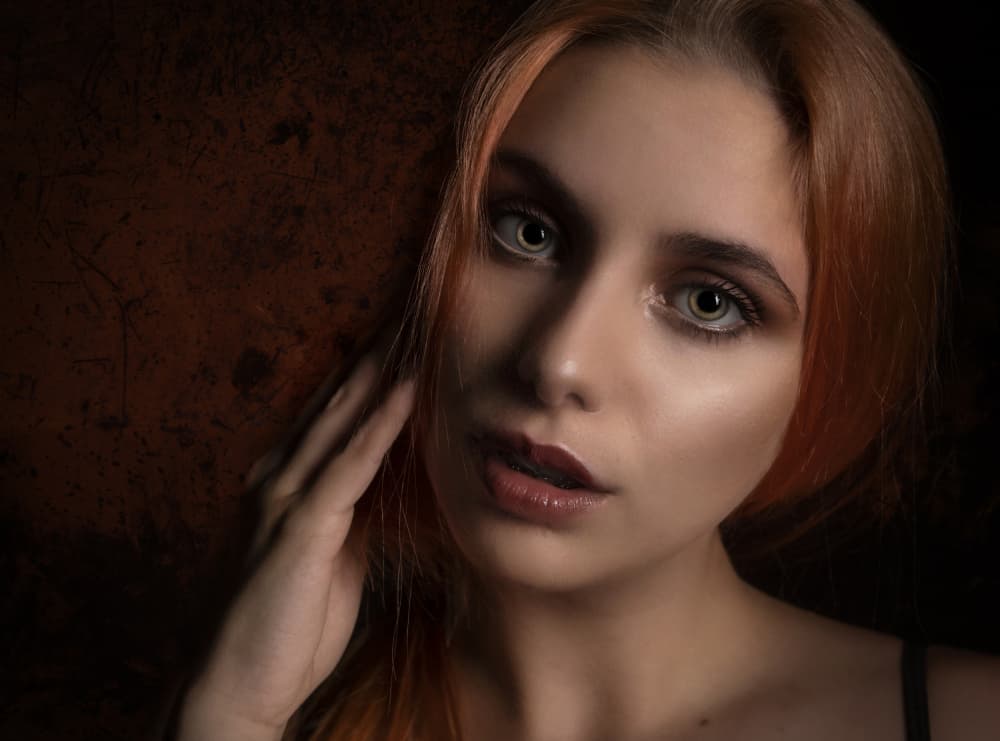 Captivating Redhead Woman by Ovi D. Pop — canvas wall art