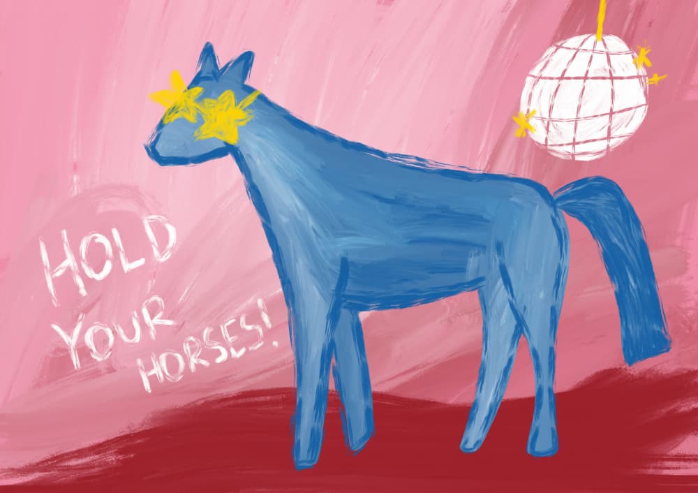 Hold Your Horses by Athene Fritsch — canvas wall art