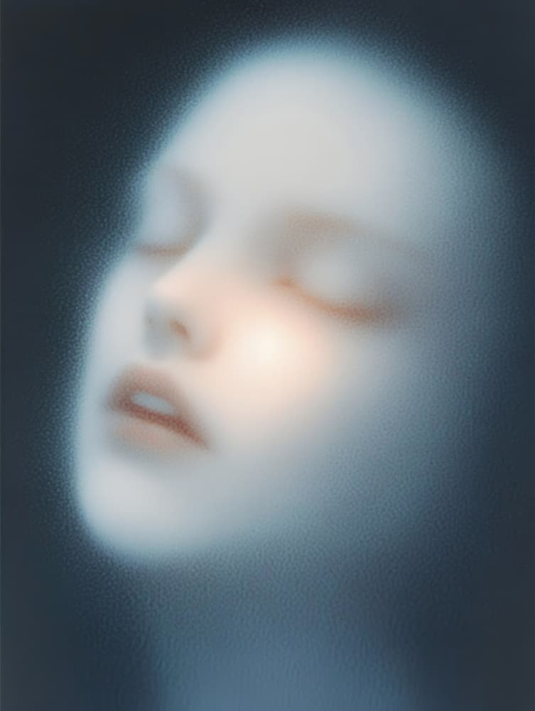 Ethereal Dreaming Face by Bilge Paksoylu — canvas wall art