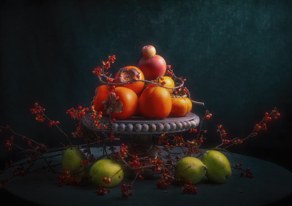 Moody Autumn Harvest by Catherine Wang — canvas wall art