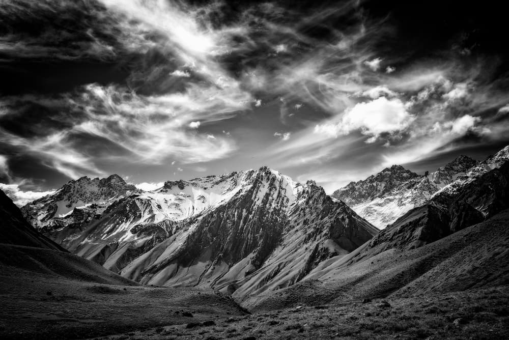 Dramatic Mountain Landscape by Carlos Guevara Vivanco — canvas wall art