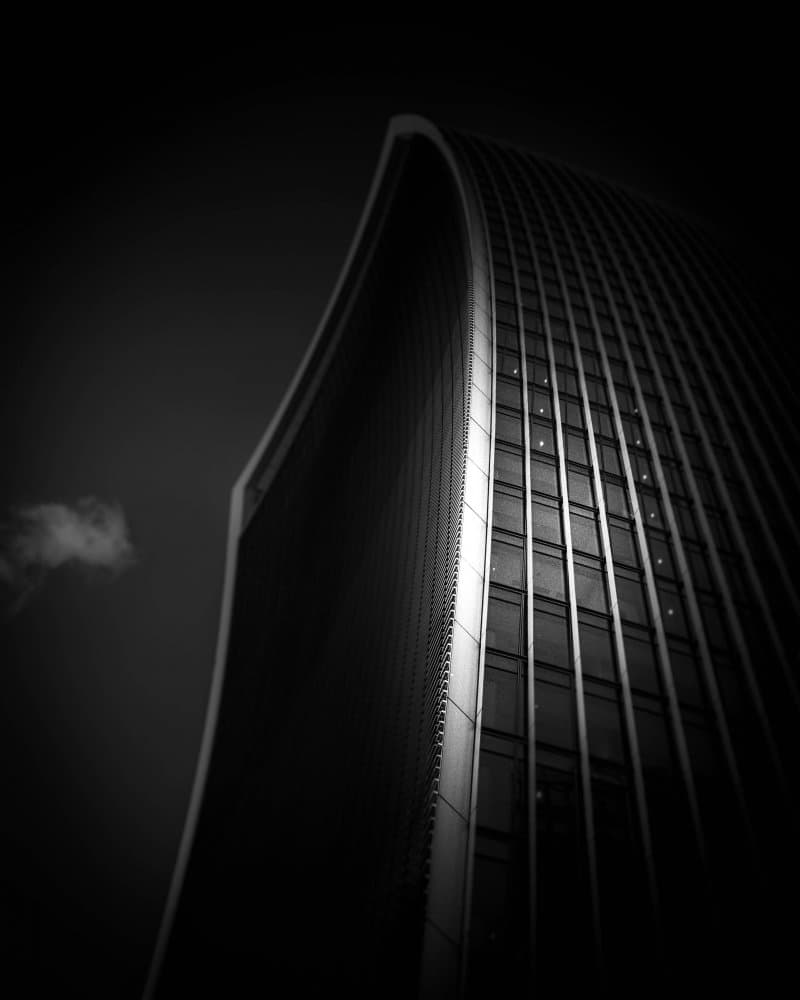 London Skyscraper Curve by Stefan Buder — canvas wall art