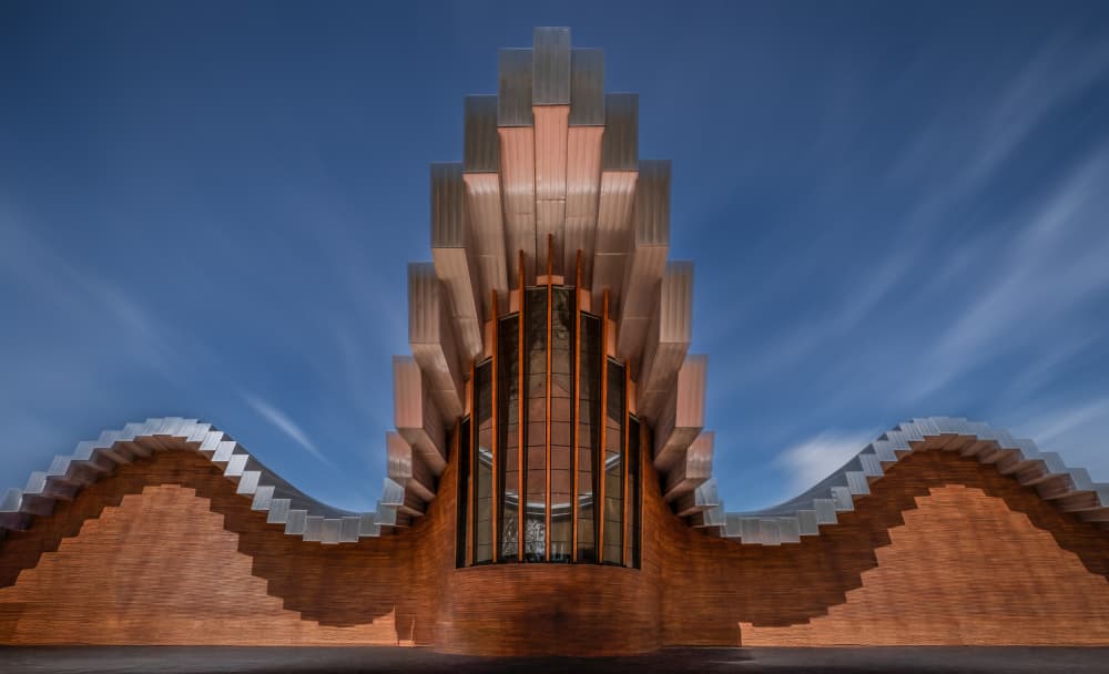Modern Winery Curves by Els Keurlinckx — canvas wall art