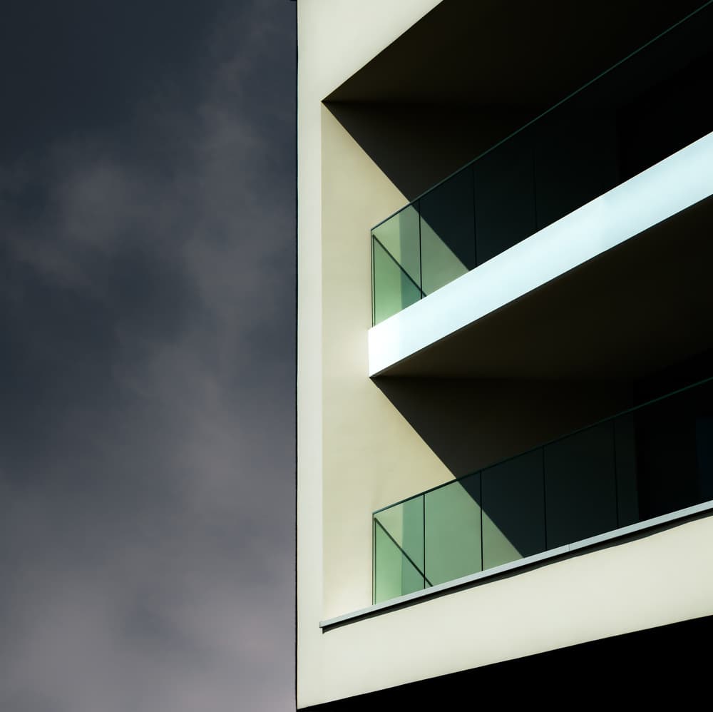 Modern Balcony Geometry by Marc Huybrighs — canvas wall art