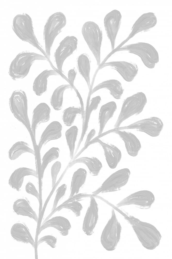 Soft Gray Botanicals by Martina — canvas wall art