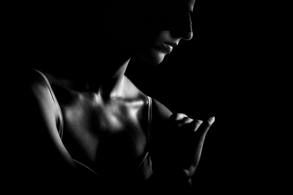 Elegant Shadowed Form by Paulo Medeiros — canvas wall art