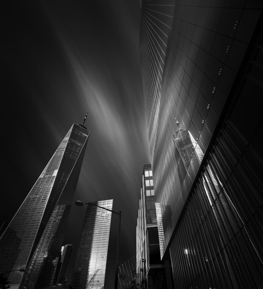 Skyscrapers Night View by Yoshihiko Wada — canvas wall art