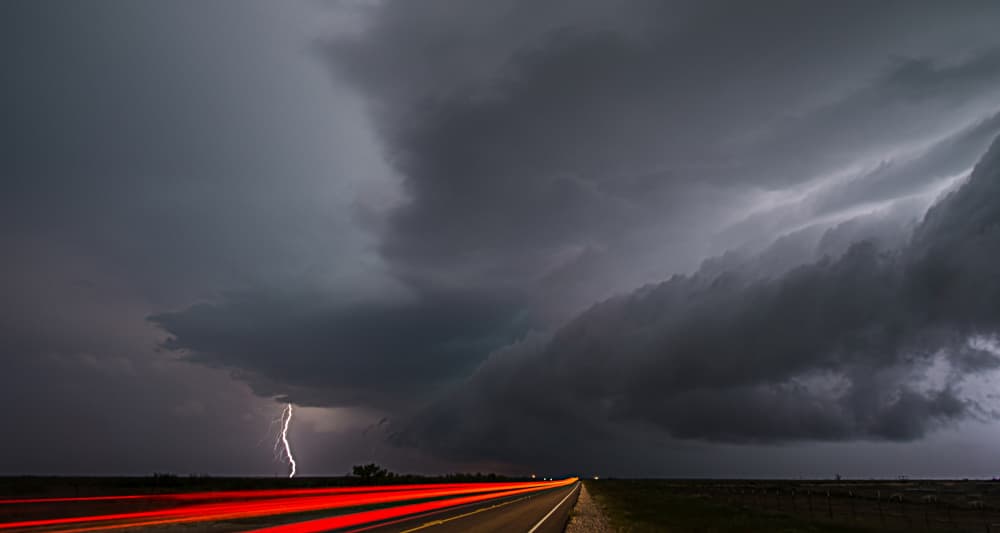 Electric Storm Highway by Rob Darby — canvas wall art