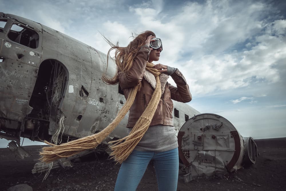 Retro Pilot Explorer by Rostovskiy Anton — canvas wall art