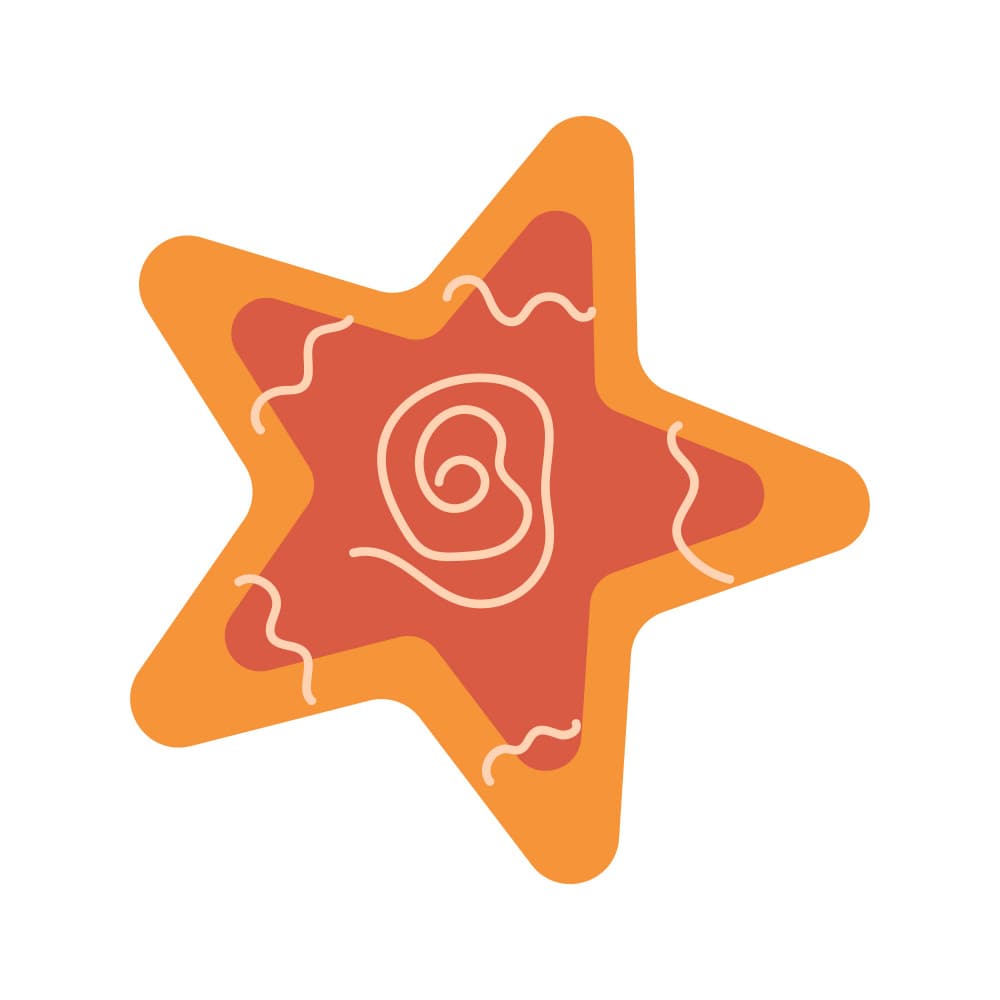 Gingerbread Star Cookie by Marika Barsrsind β canvas wall art