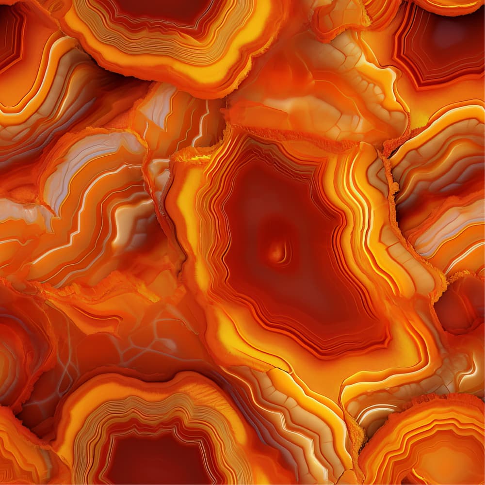 Vibrant Agate Layers by Bilge Paksoylu — canvas wall art