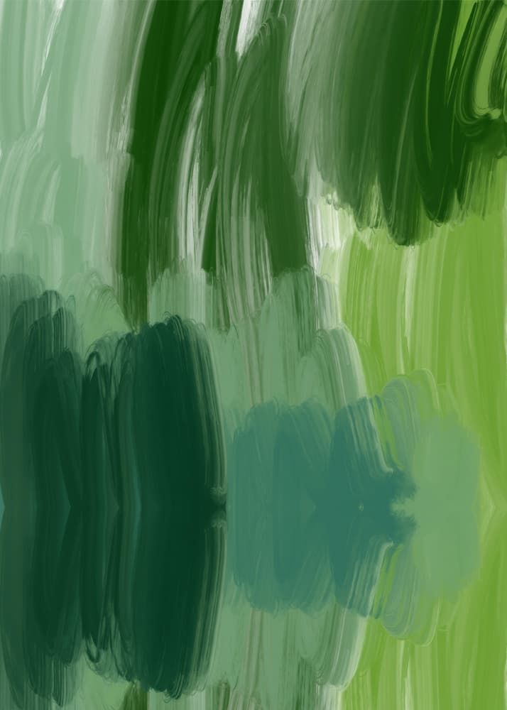 Serene Green Brushstrokes by RS LAB STUDIO — canvas wall art
