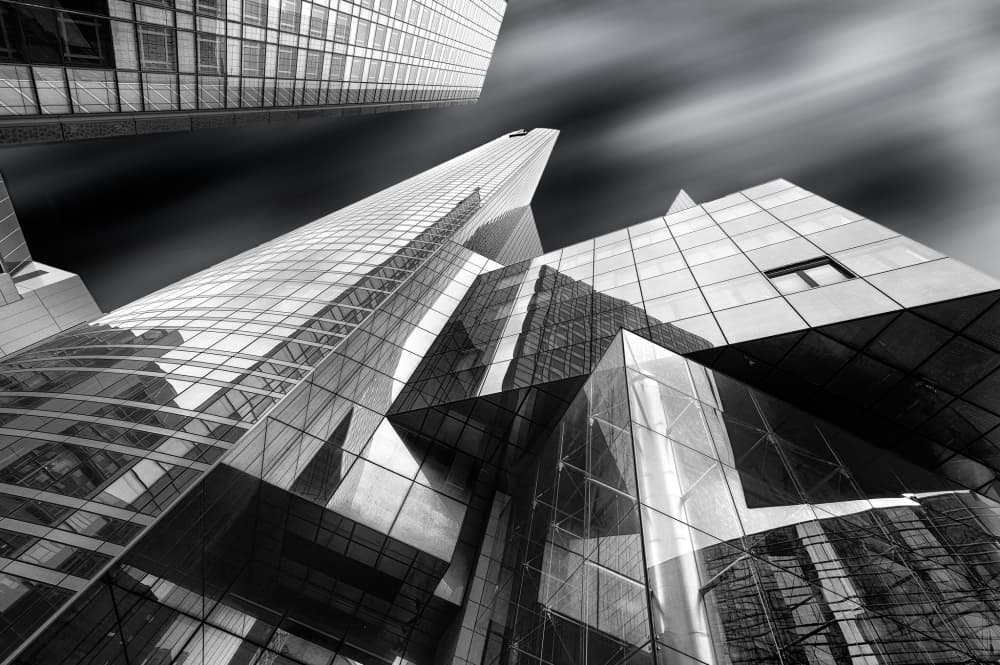 Sleek City Architecture by Jesús M. García — canvas wall art