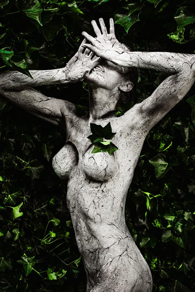 Cracked Earth Goddess by Ruslan Bolgov — canvas wall art