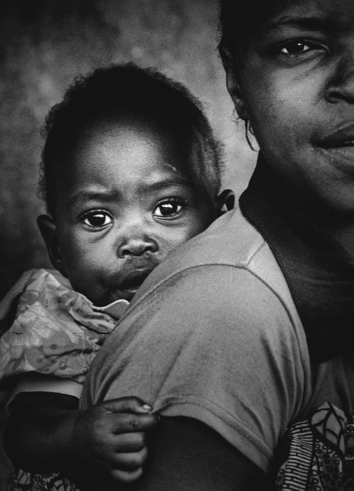 Mother And Child Gaze by Antonio Grambone — canvas wall art